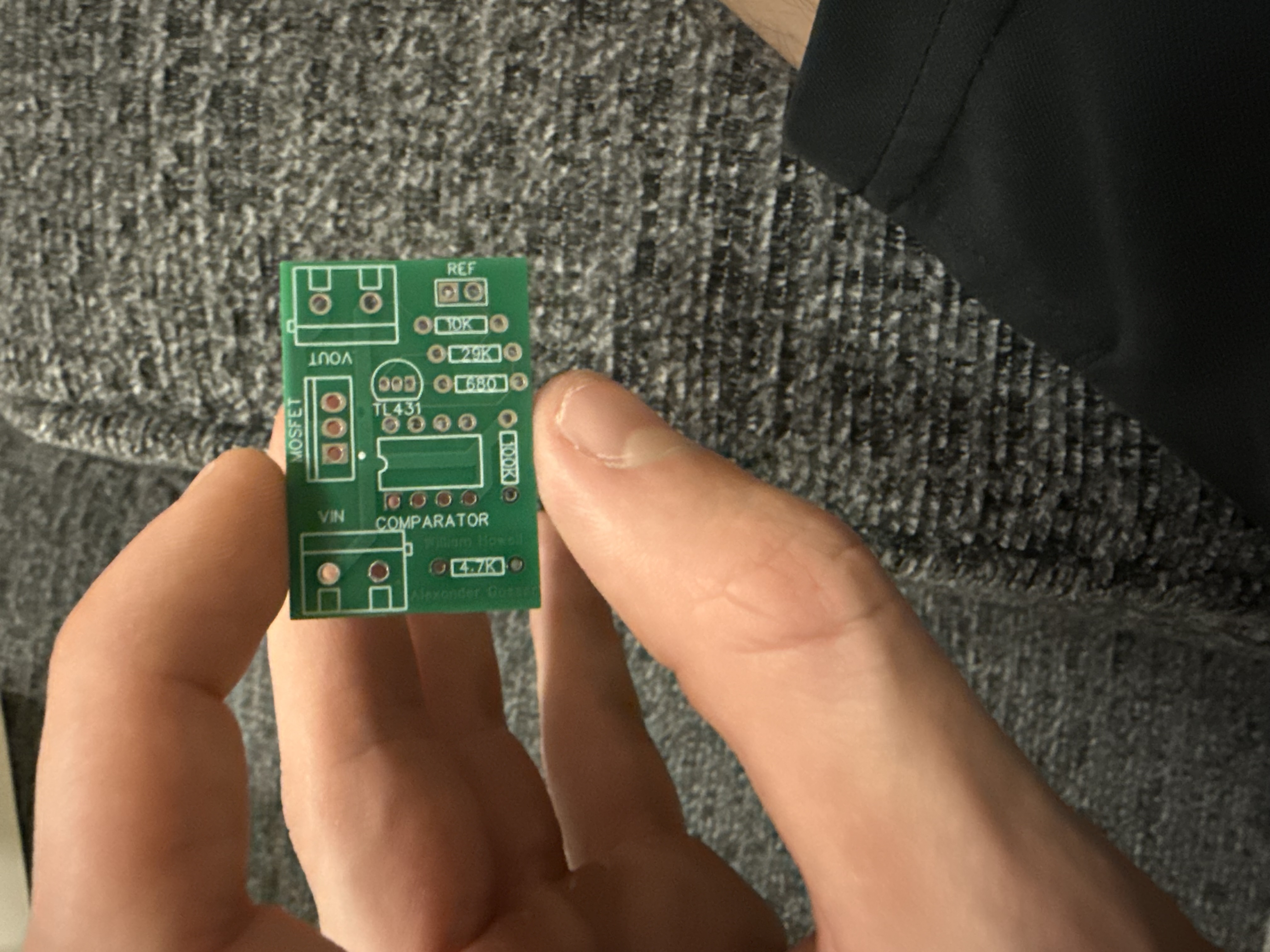 Unpopulated low-voltage cutoff PCB