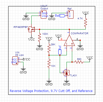 Low-voltage cutoff schematic