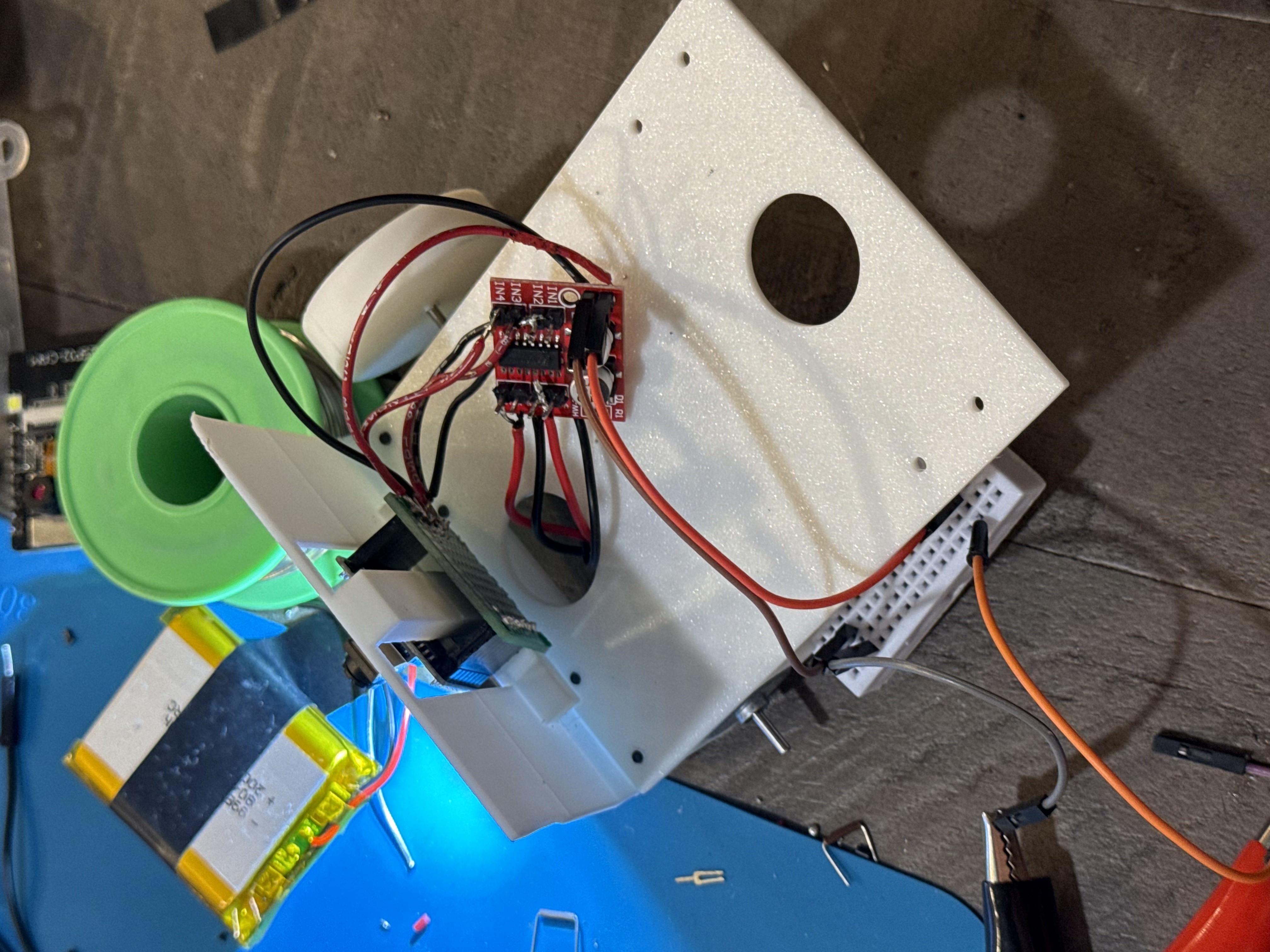 Soldered RC car electronics